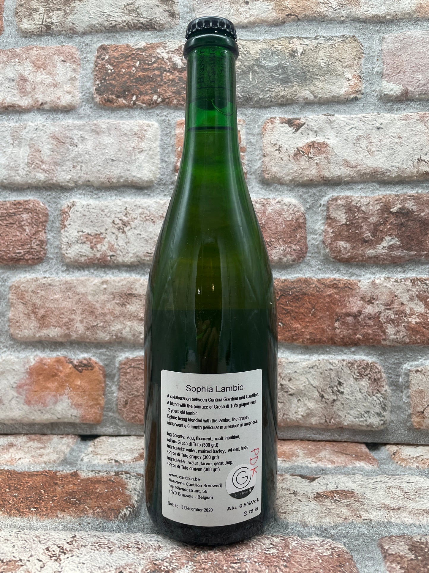 Cantillon Sophia 2020 Lambic/Geuze - 75 CL