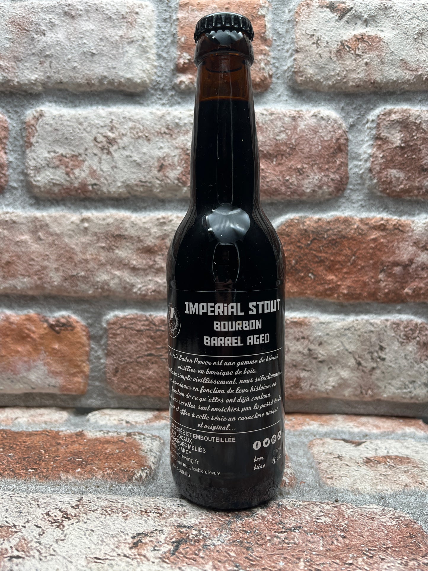 O'clock Brewing Baden Power IS Bourbon Barrel Aged Stout – 33 cl