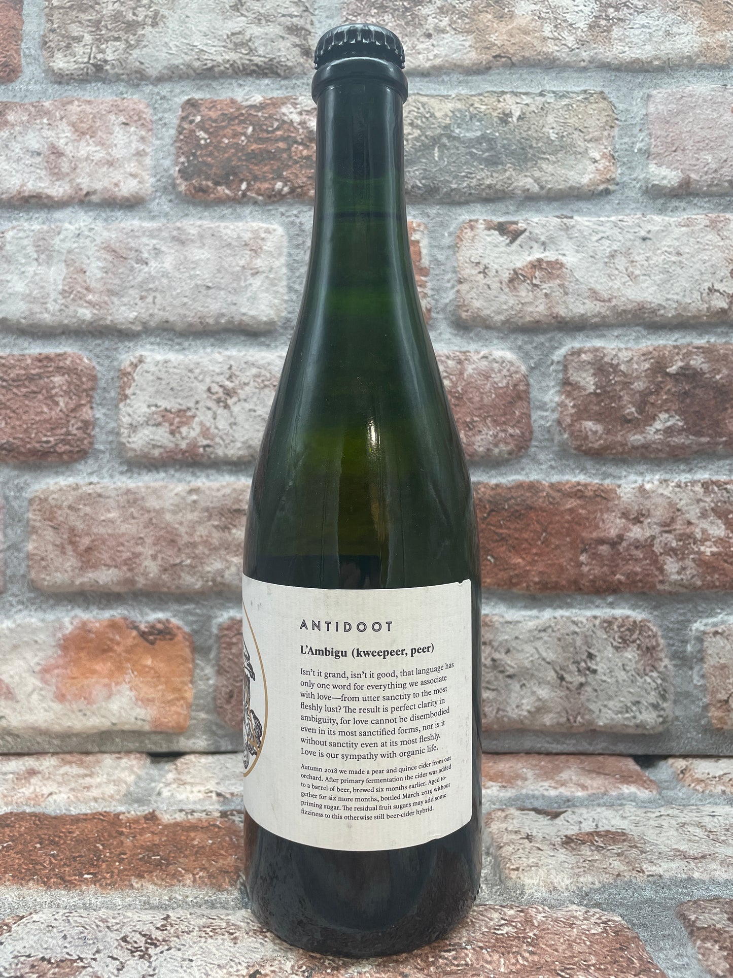 Antidoot L'Ambigu (Kweepeer, Peer) 2018 Cider - 75 CL