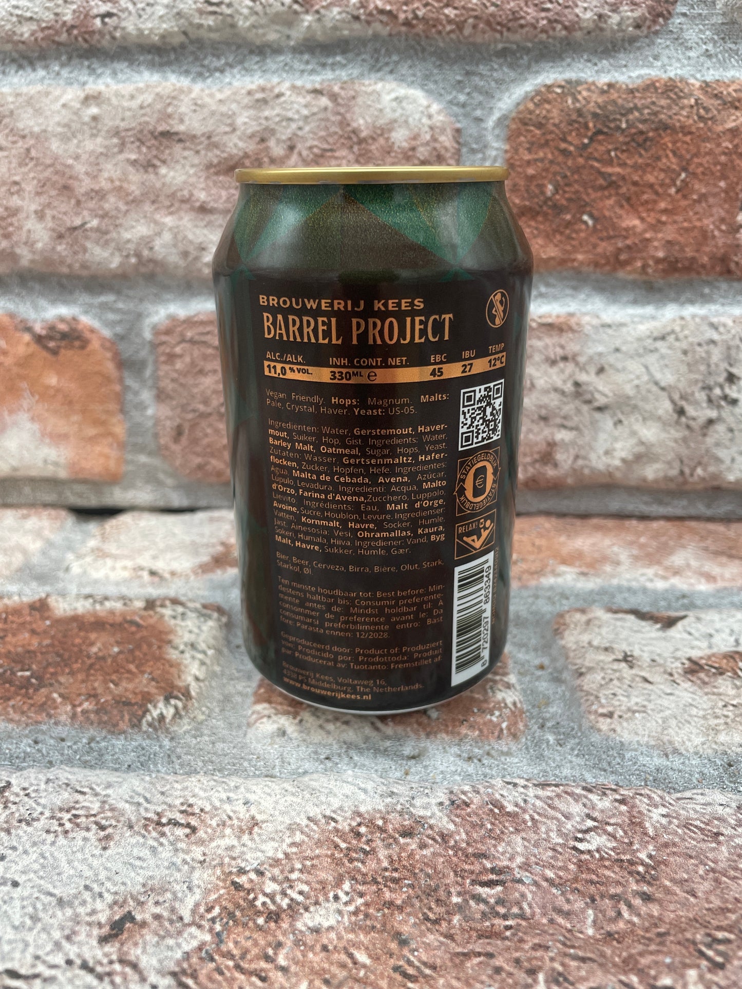 Brauerei Kees Barrel Project Barleywine gereift in Craigellachie 2025 Barleywine - 33 CL