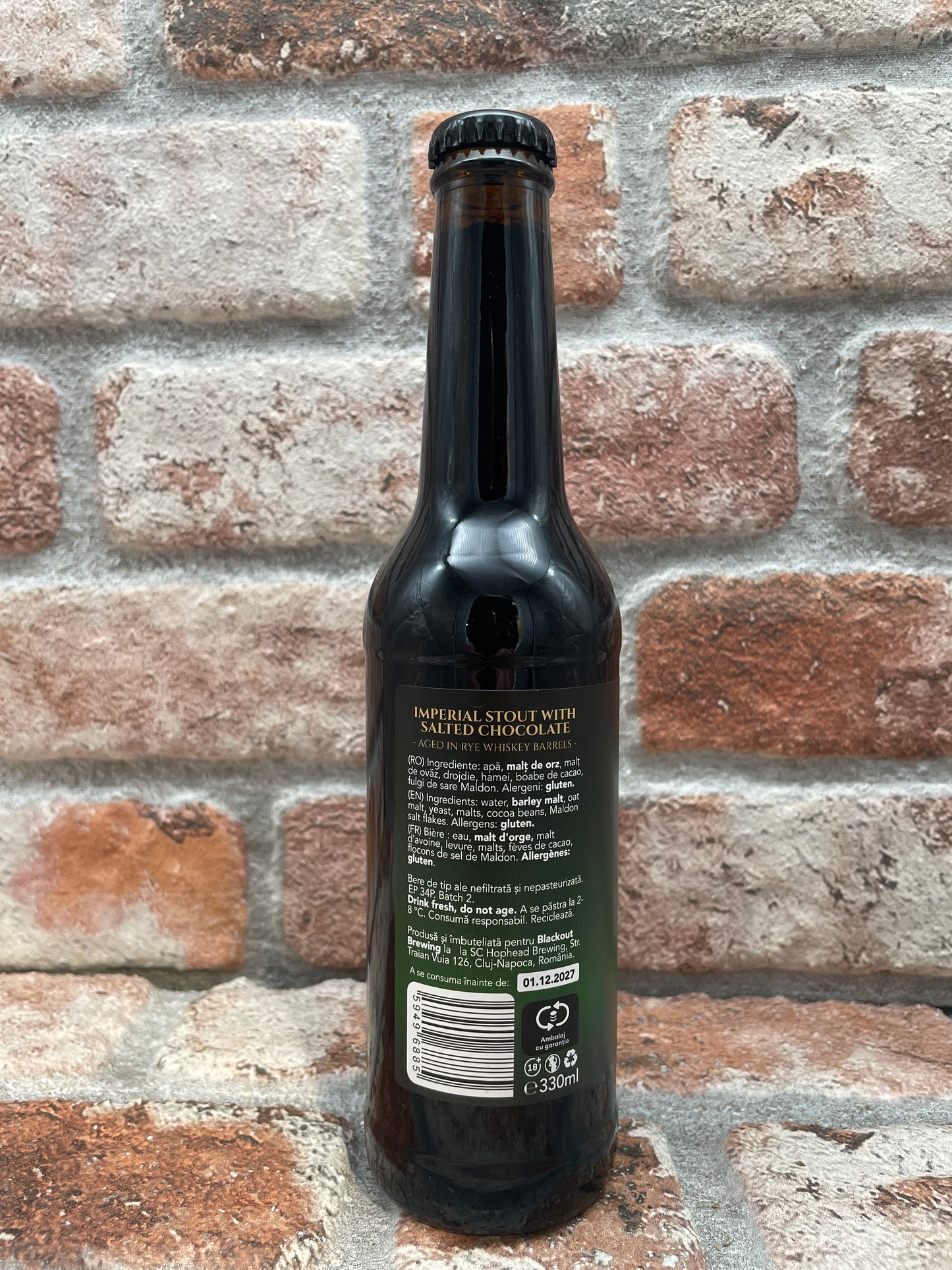 Blackout Brewing Insania Rye Whiskey BA Stout – 33 cl