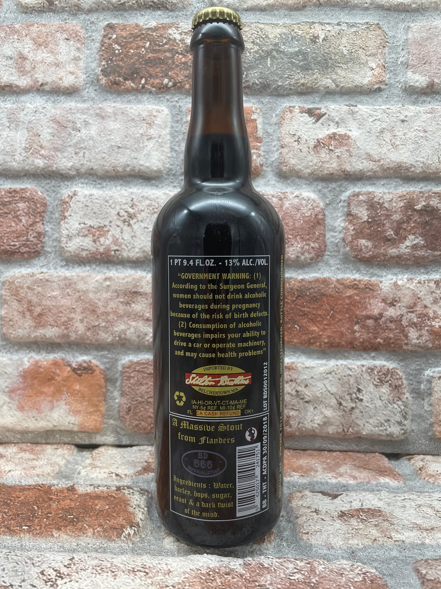 The Struise Brouwers Black Damnation I - Brombeere Albert 2012 Stout - 75 CL