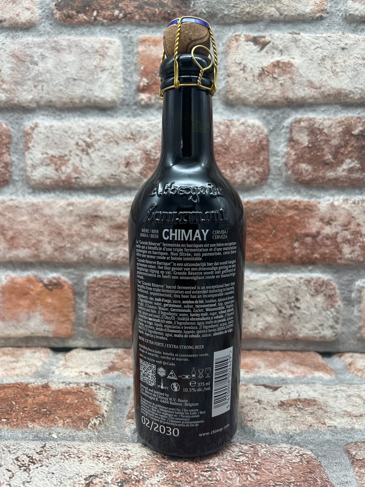 Chimay Grande Réserve Fermentee En Barriques – Chene Francaise, Chene American, Rhum (02/2025) Quadrupel – 37,5 CL
