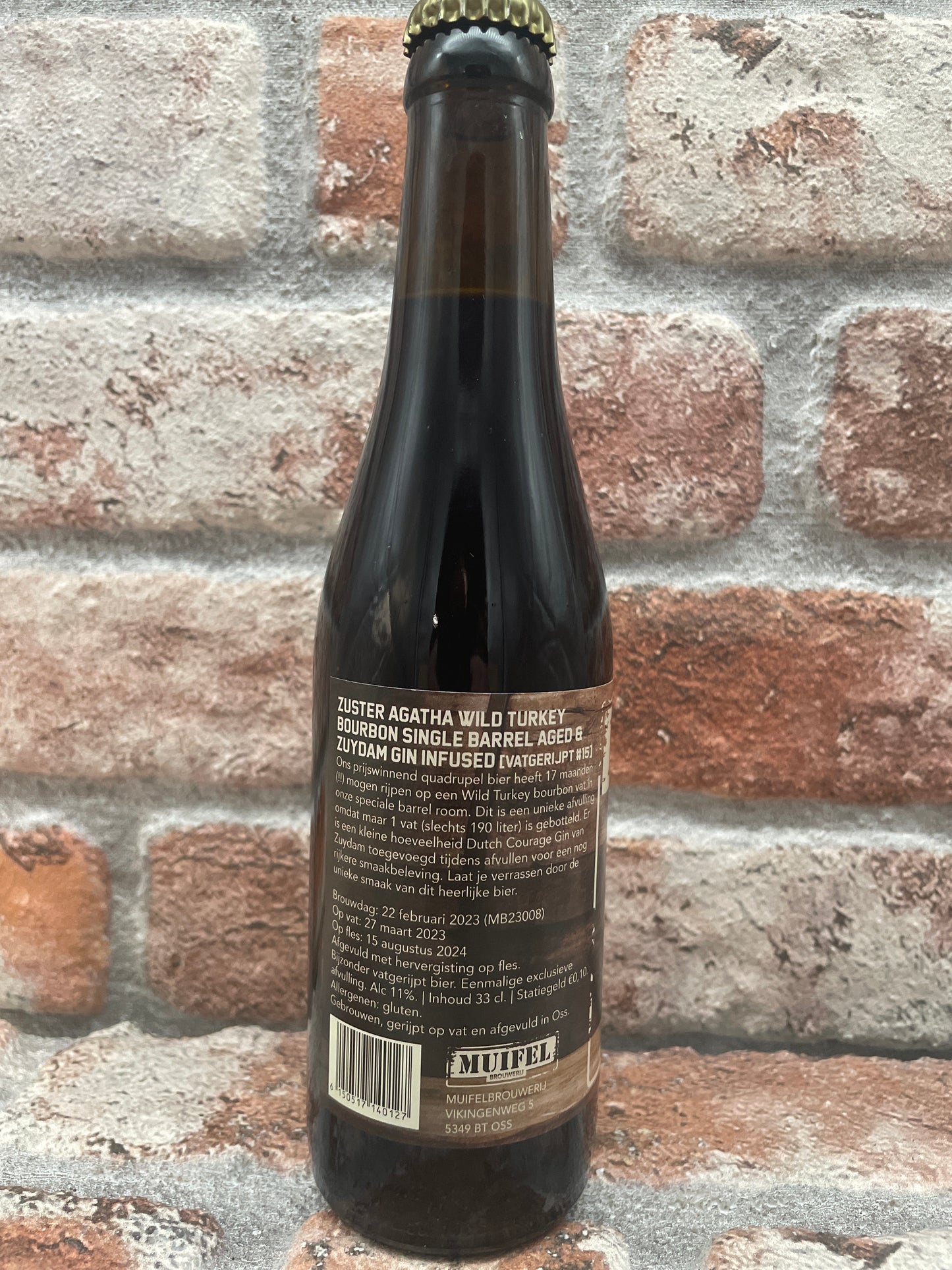 Muifel Brewery Barrel Aged #15 Sister Agatha Wild Turkey & Zuydam 2024 Quadrupel - 33 CL
