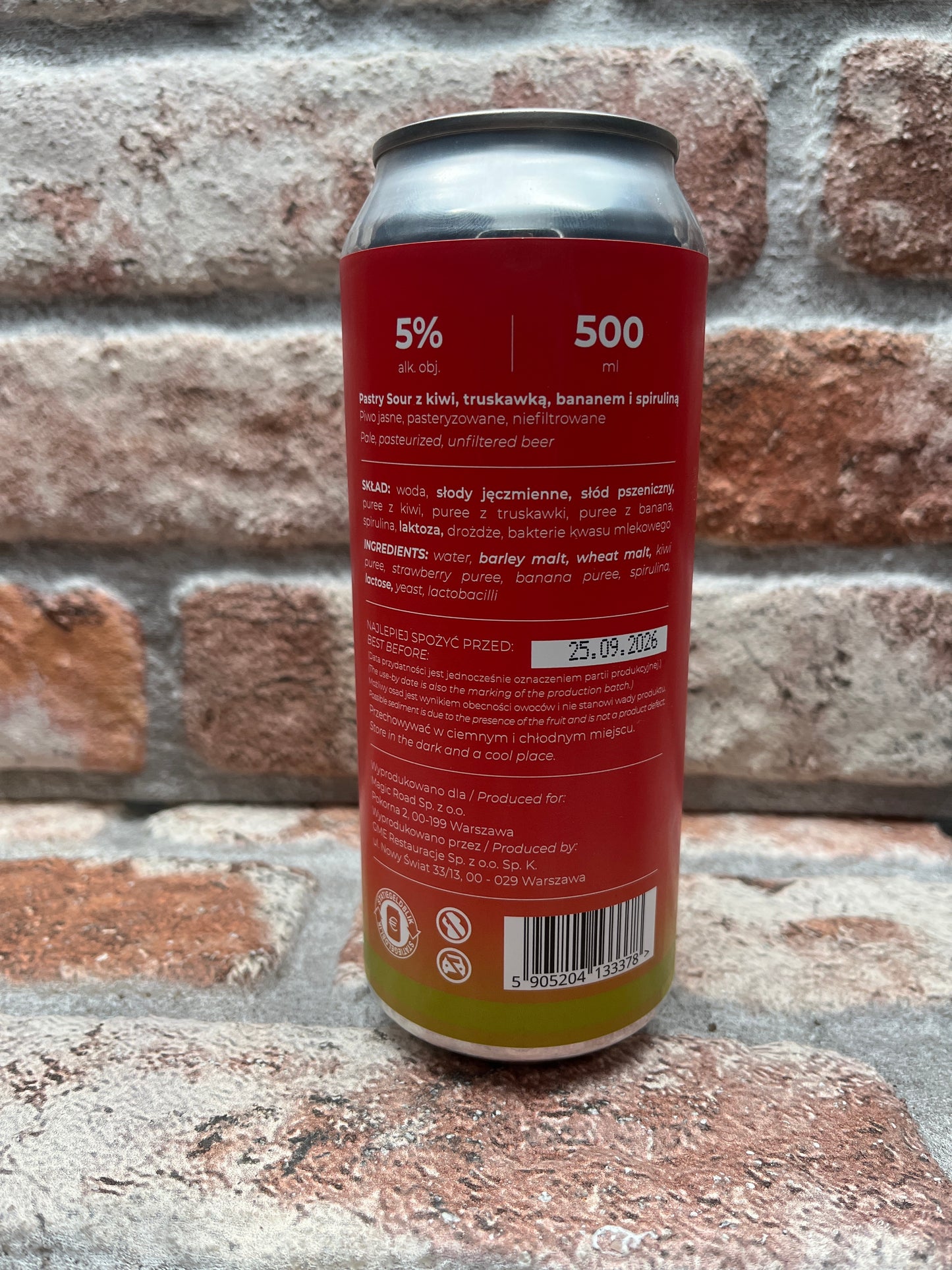 Magic Road Beauty - Kiwi, Erdbeere, Banane & Spirulina Sour - 50 CL