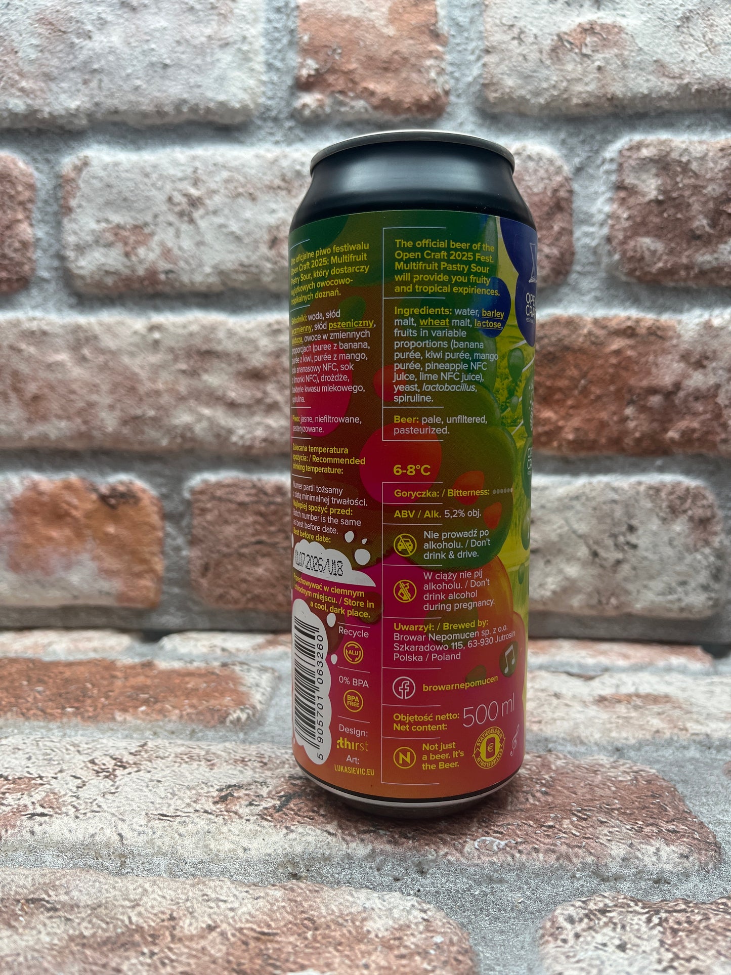 Nepo Brewing Open Craft 2025: Banane, Kiwi, Mango, Limette x Ananas Sour – 50 CL