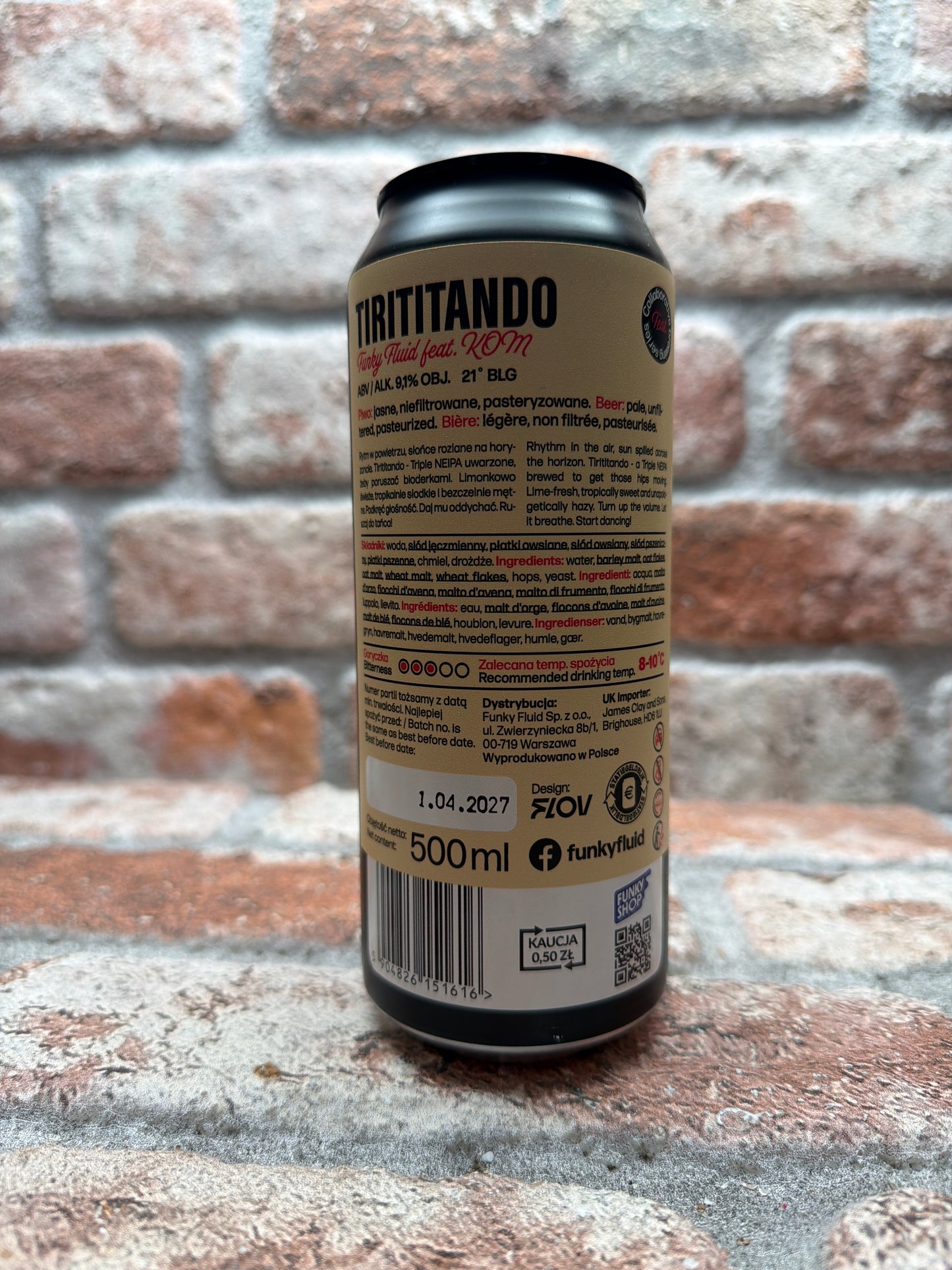 Funky Fluid FEAT. KOM: Tirititando IPA - 50 CL
