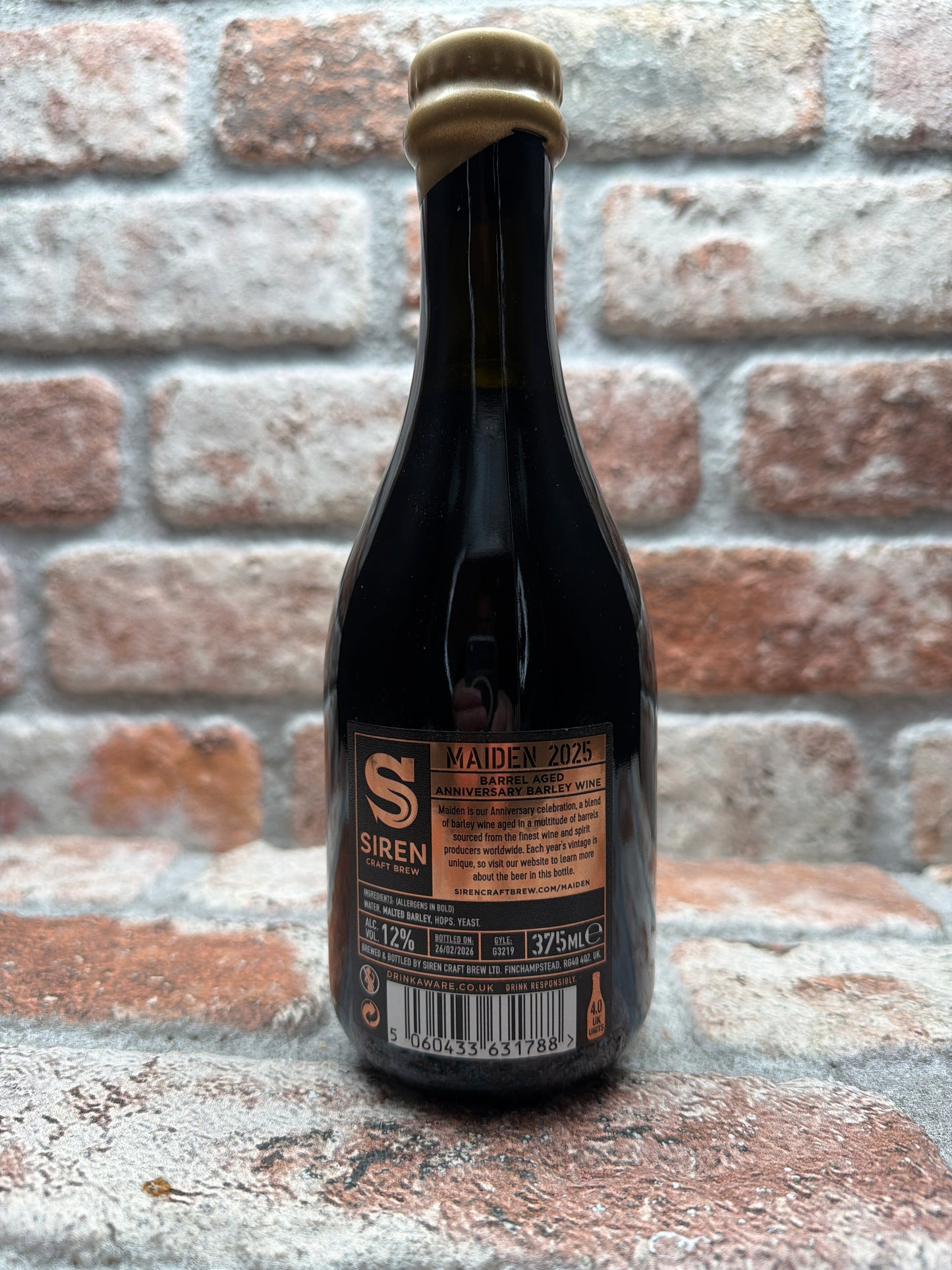 Siren Craft Brew Maiden 2025 Barleywine - 37,5 CL