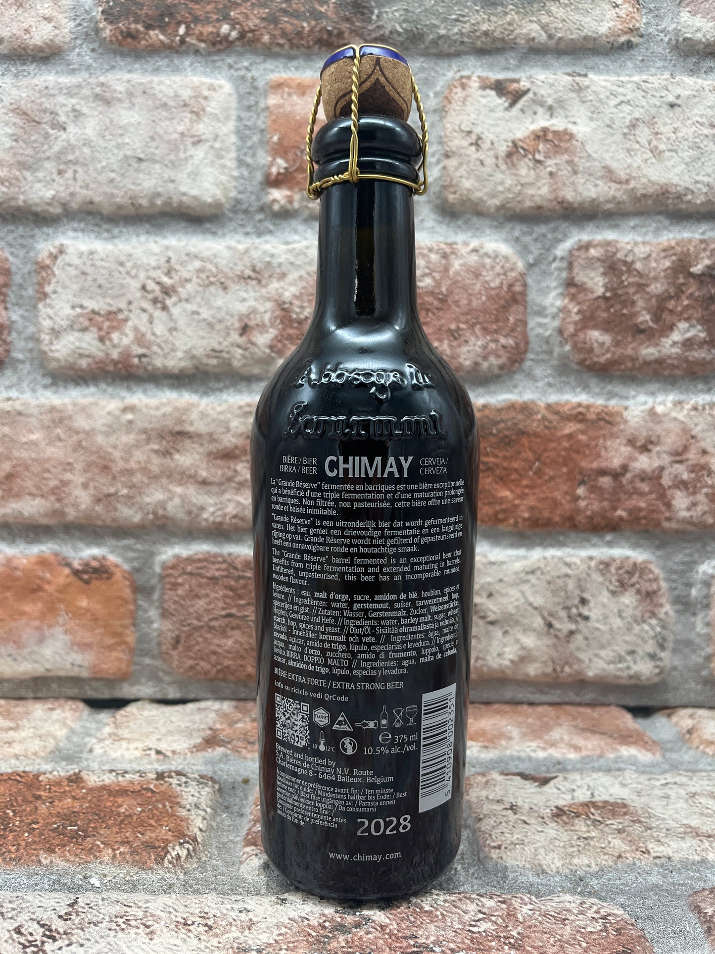 Chimay Grande Réserve Fermentee En Barriques - Chene Francais, Chene Américain, Calvados (05/2023) Quadrupel - 37,5 CL
