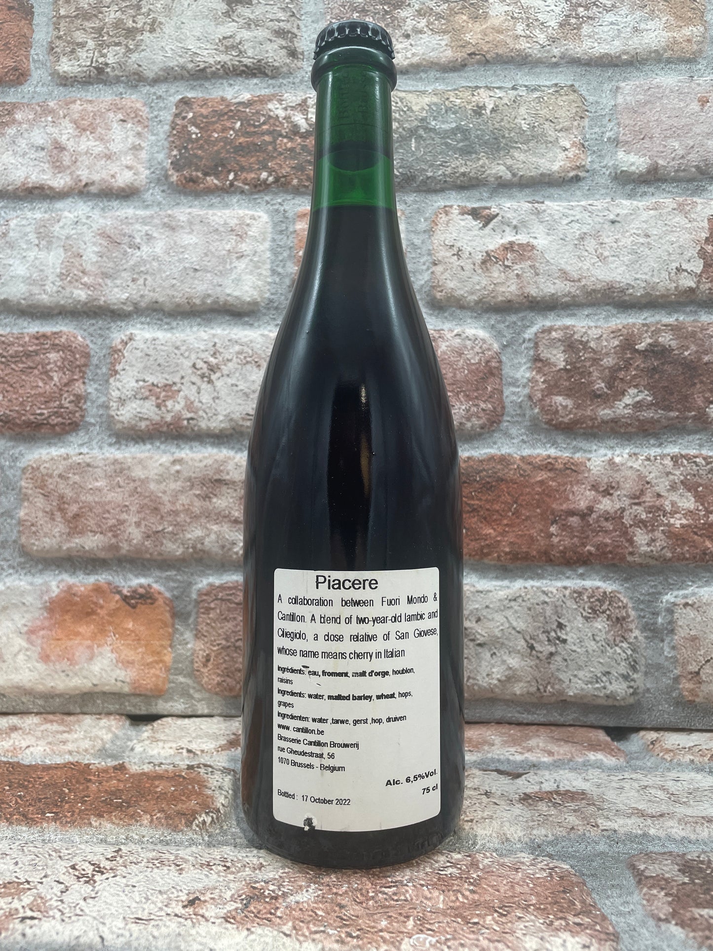 Cantillon Piacere 2022 Lambiek/Geuze - 75 CL