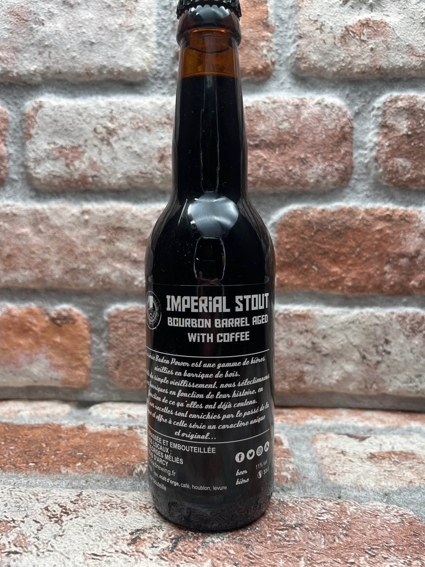 O'clock Brewing Baden Power Coffee Bourbon BA Stout – 33 cl
