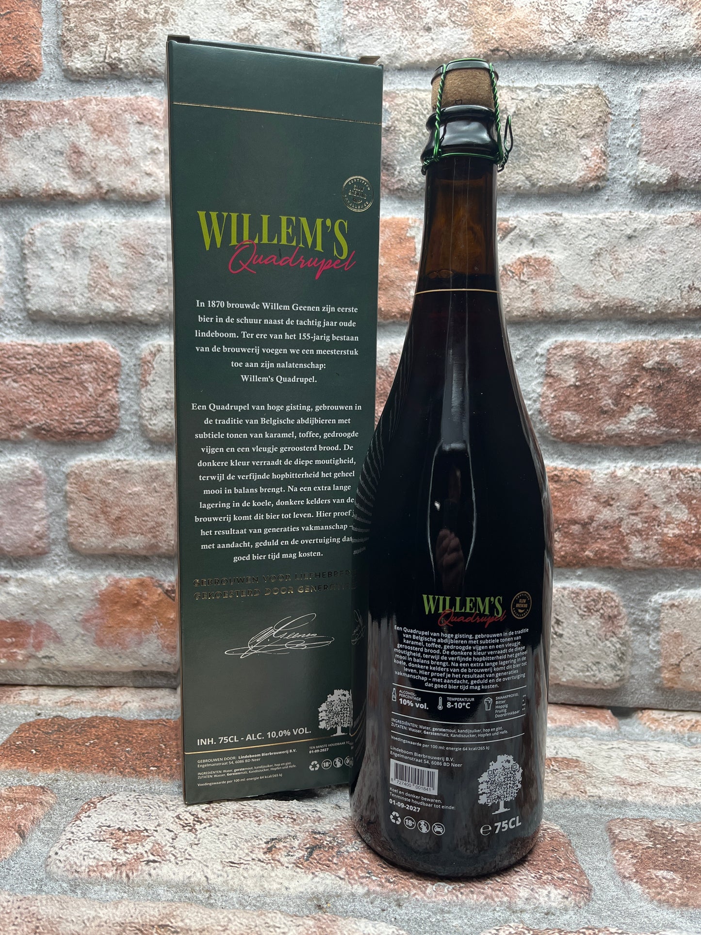 Lindeboom Willem's Heritage: Quadrupel Geschenkverpackung Quadrupel - 75 CL