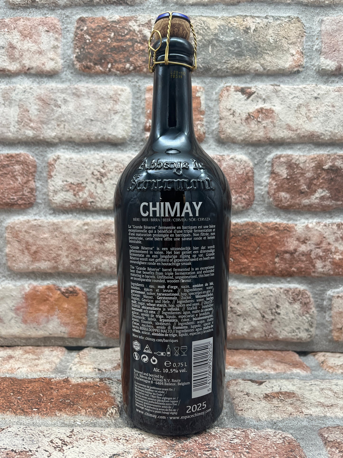 Chimay Grande Réserve Fermentee En Barriques - Chene Francais, Chene Américain, Armagnac (02/2020) Quadrupel - 75 CL