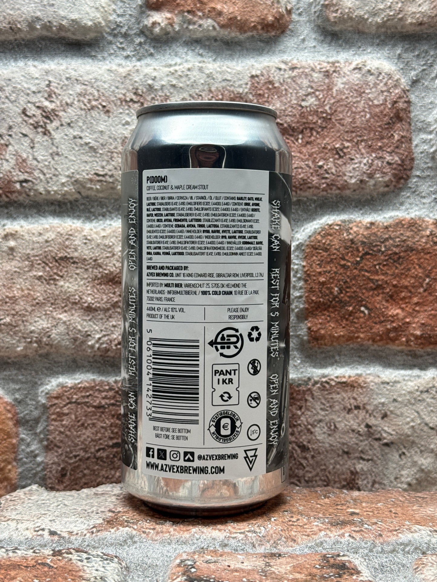 Azvex P(doom) - Coffee, Coconut & Maple Stout - 44 CL