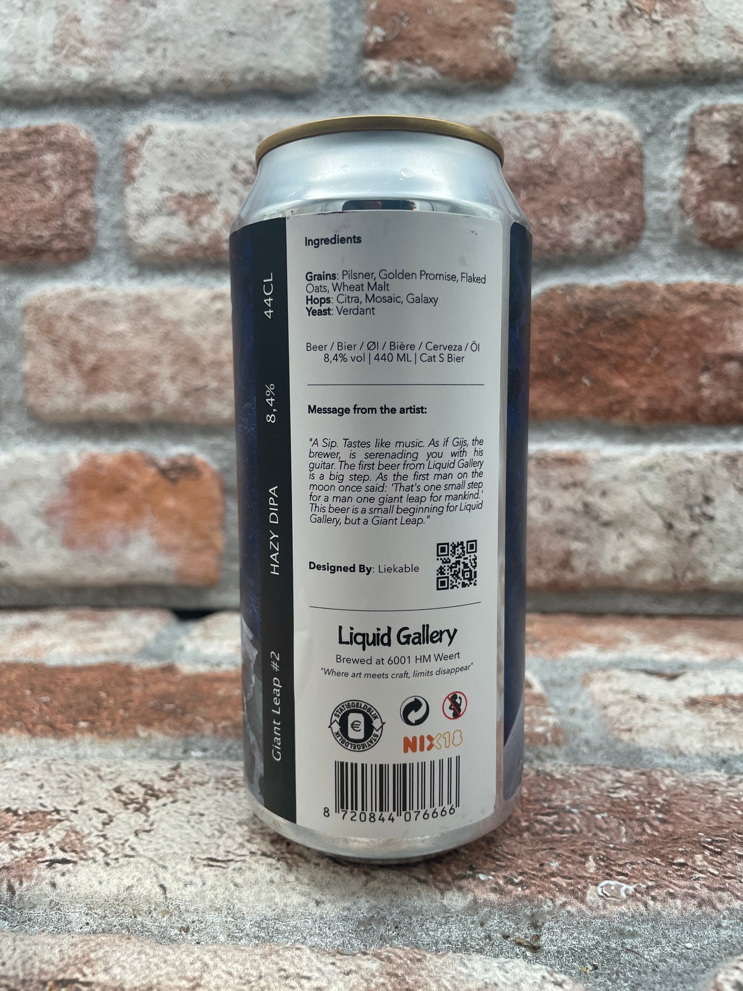 Liquid Gallery Giant Leap #2 Hazy DIPA – 44 CL