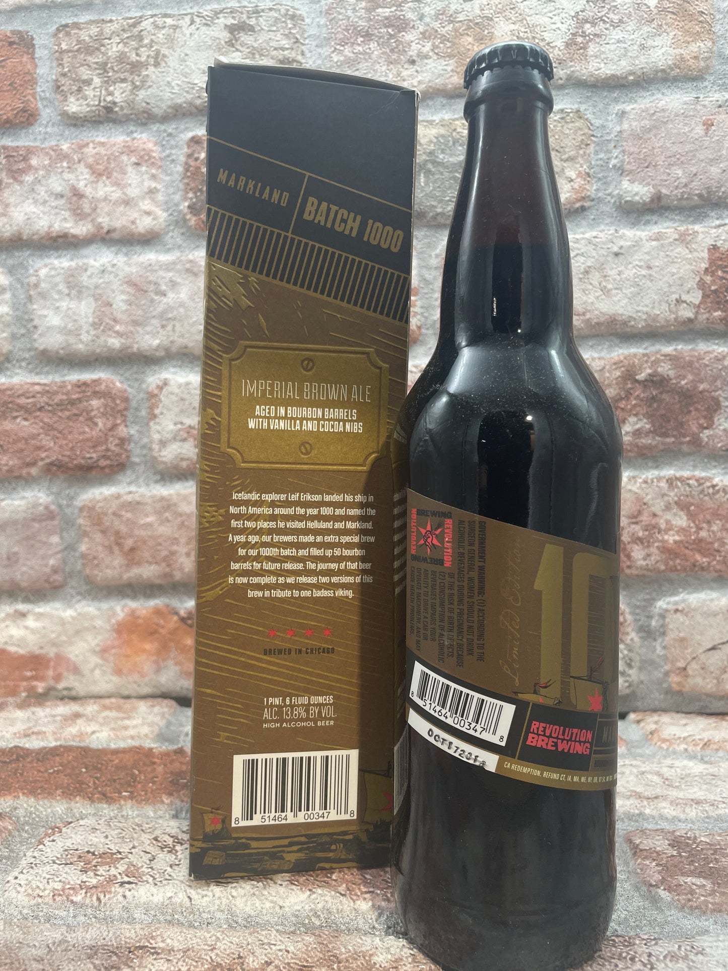 Revolution Batch 1000 Markland 2018 Stout - 47.3 CL (1 pint)