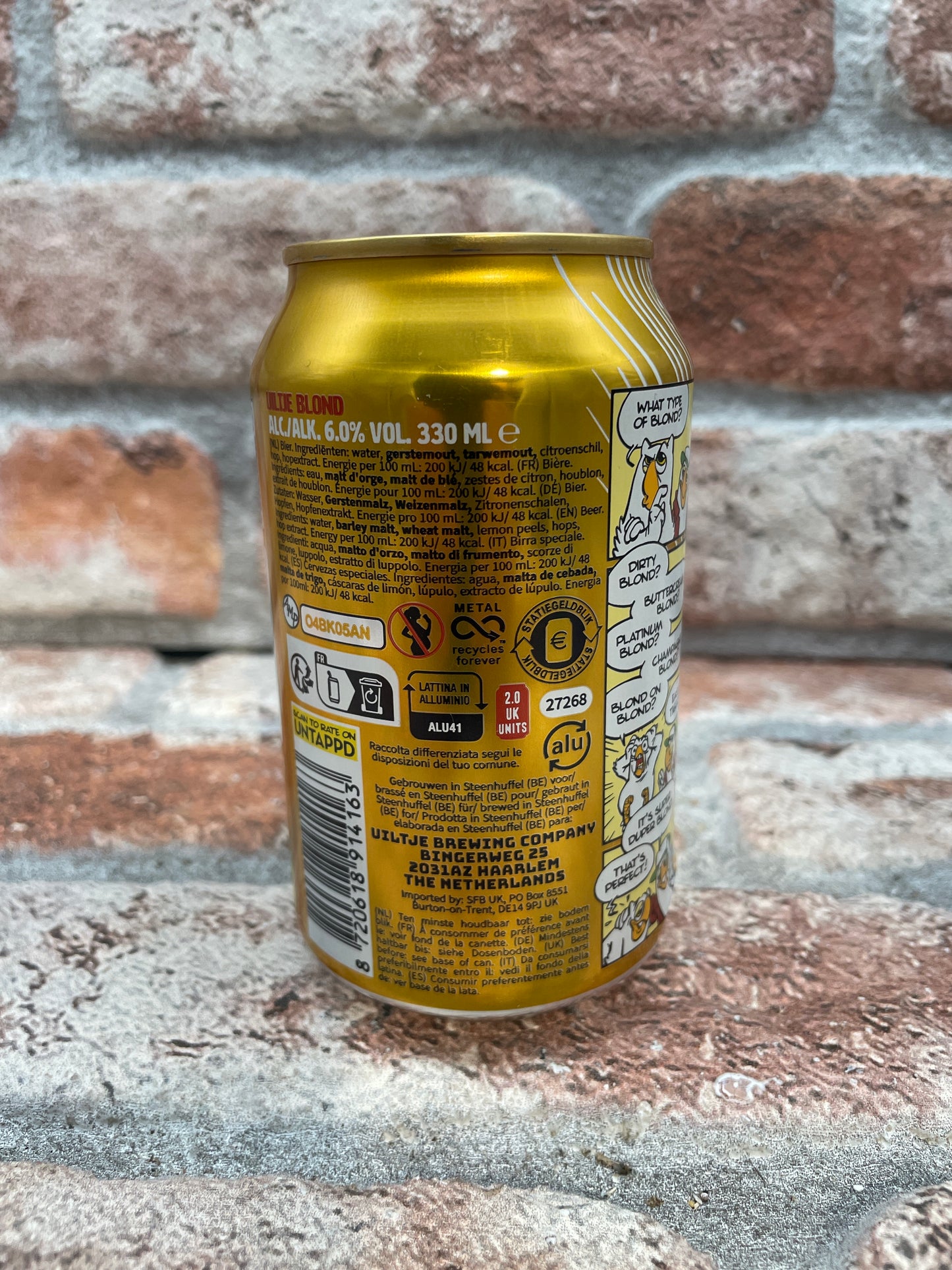 Uiltje Brewing Company Blond - 33 CL