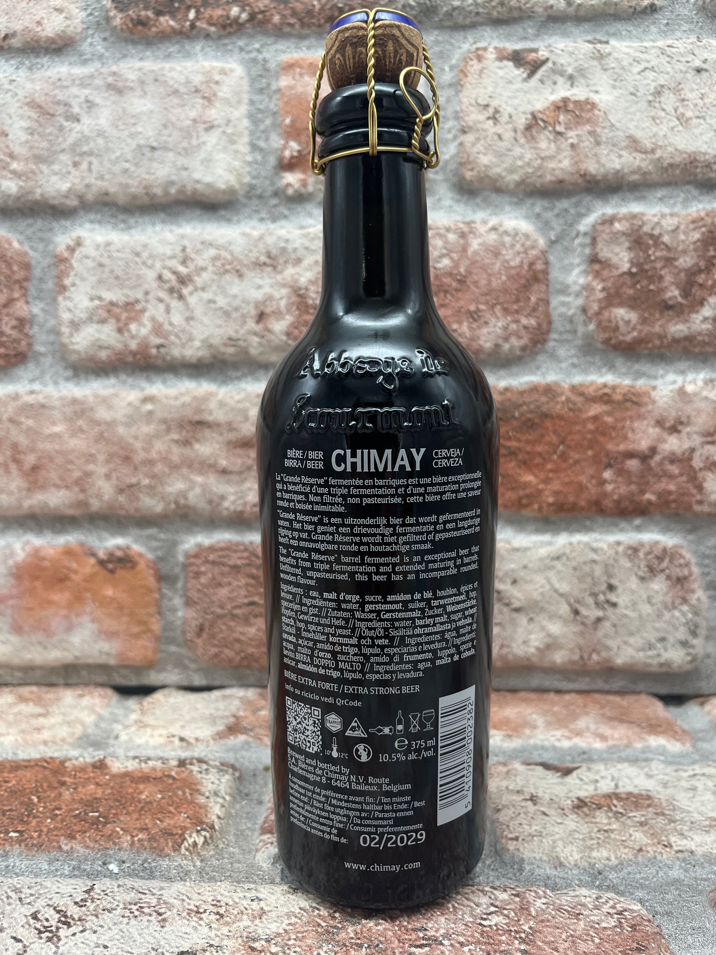 Chimay Grande Réserve Fermentee En Barriques - Chene Francais, Chene Americain, Brandy (02/2024) Quadrupel - 37.5 CL