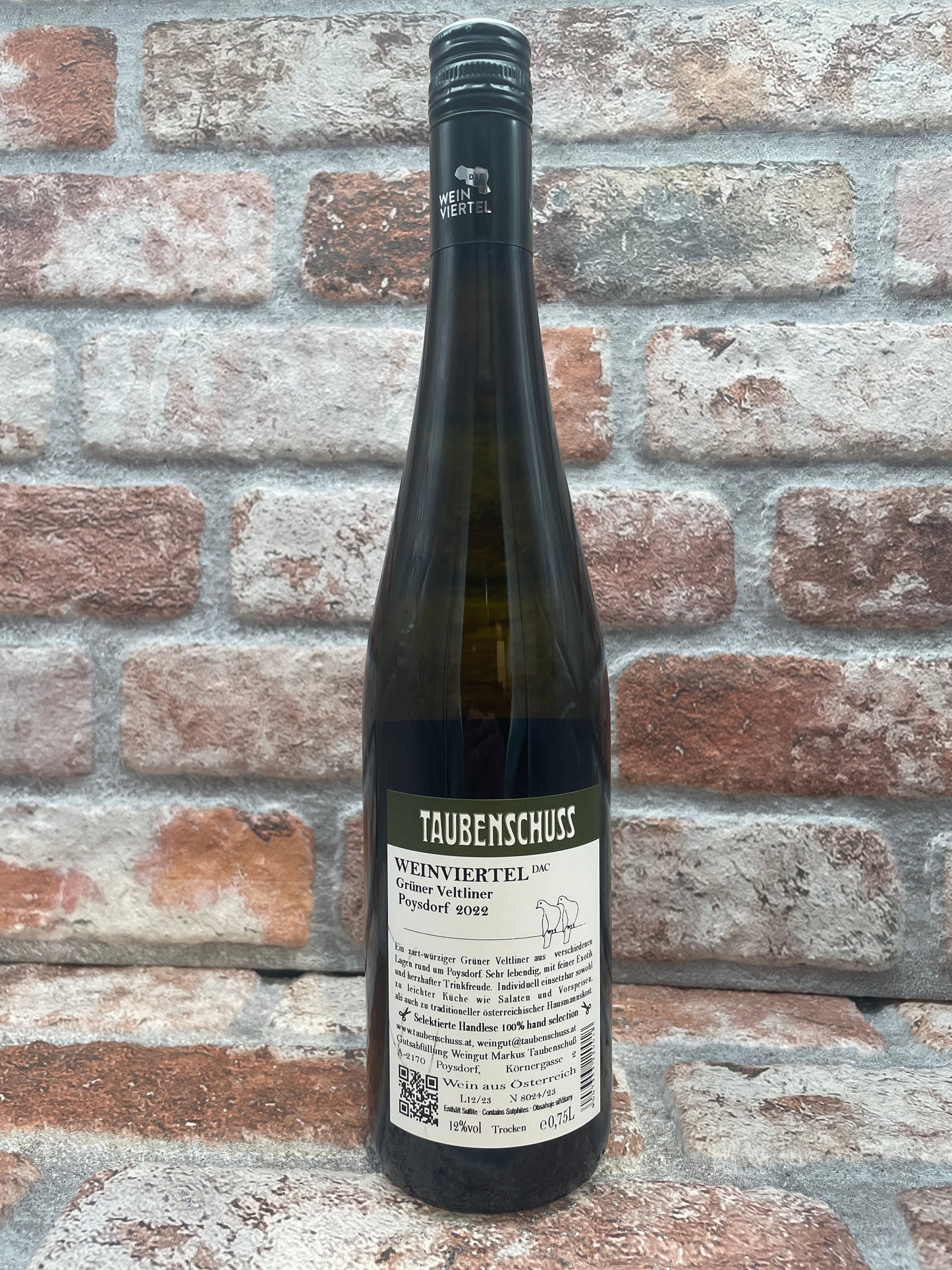 Weingut Taubenschuss Poysdorf Grüner Veltliner 2022 Wein - 75 CL