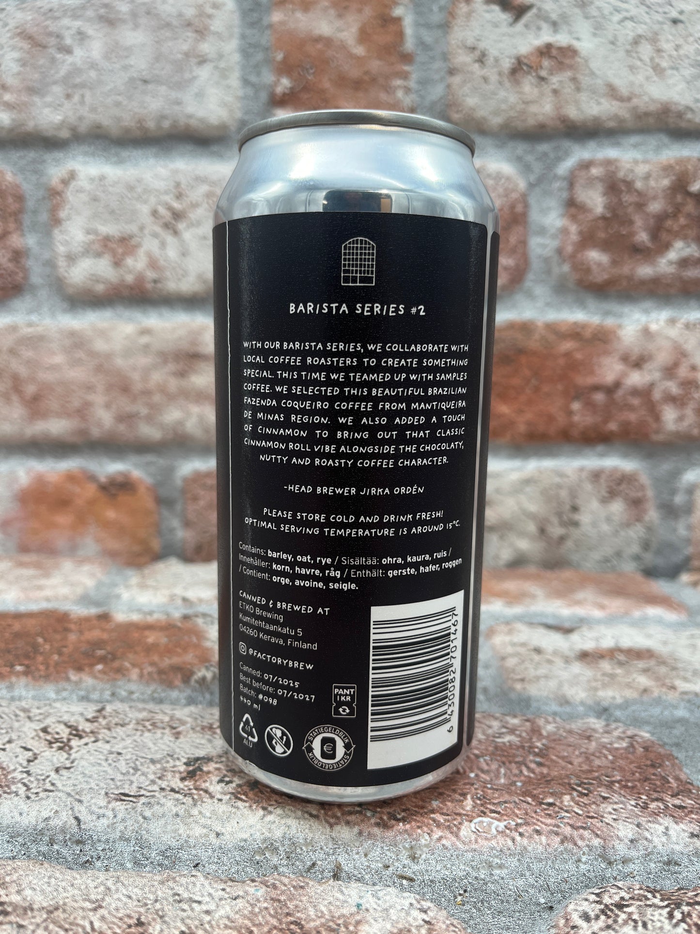 Factory Barista Series #2 (Brazilian Coffee & Cinnamon) Stout - 44 CL