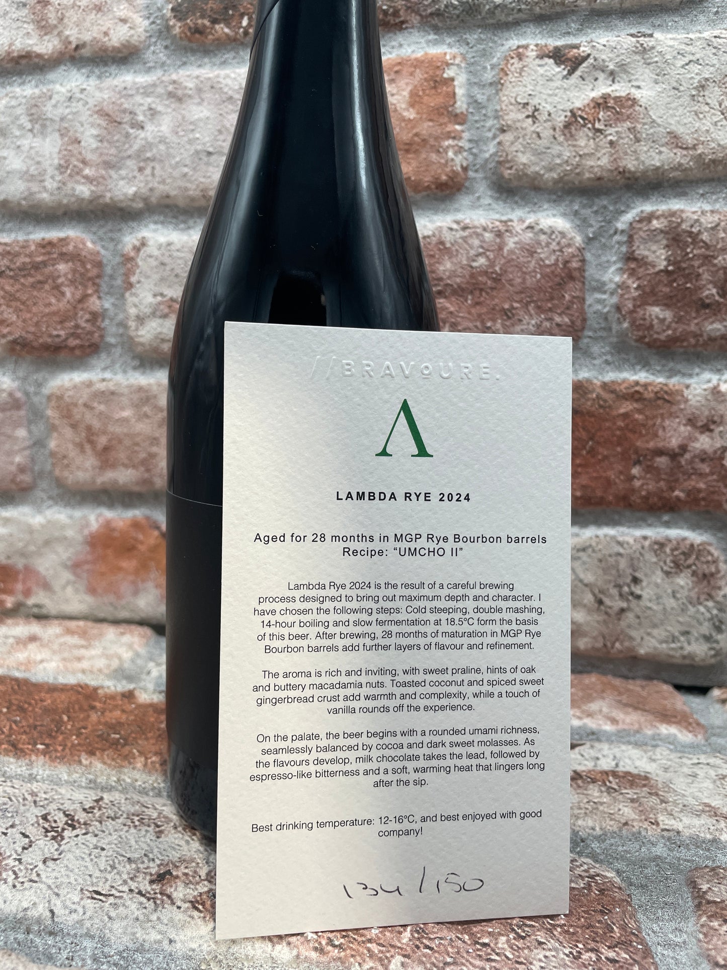 Bravoure Lambda Rye 2024 Stout – 75 CL