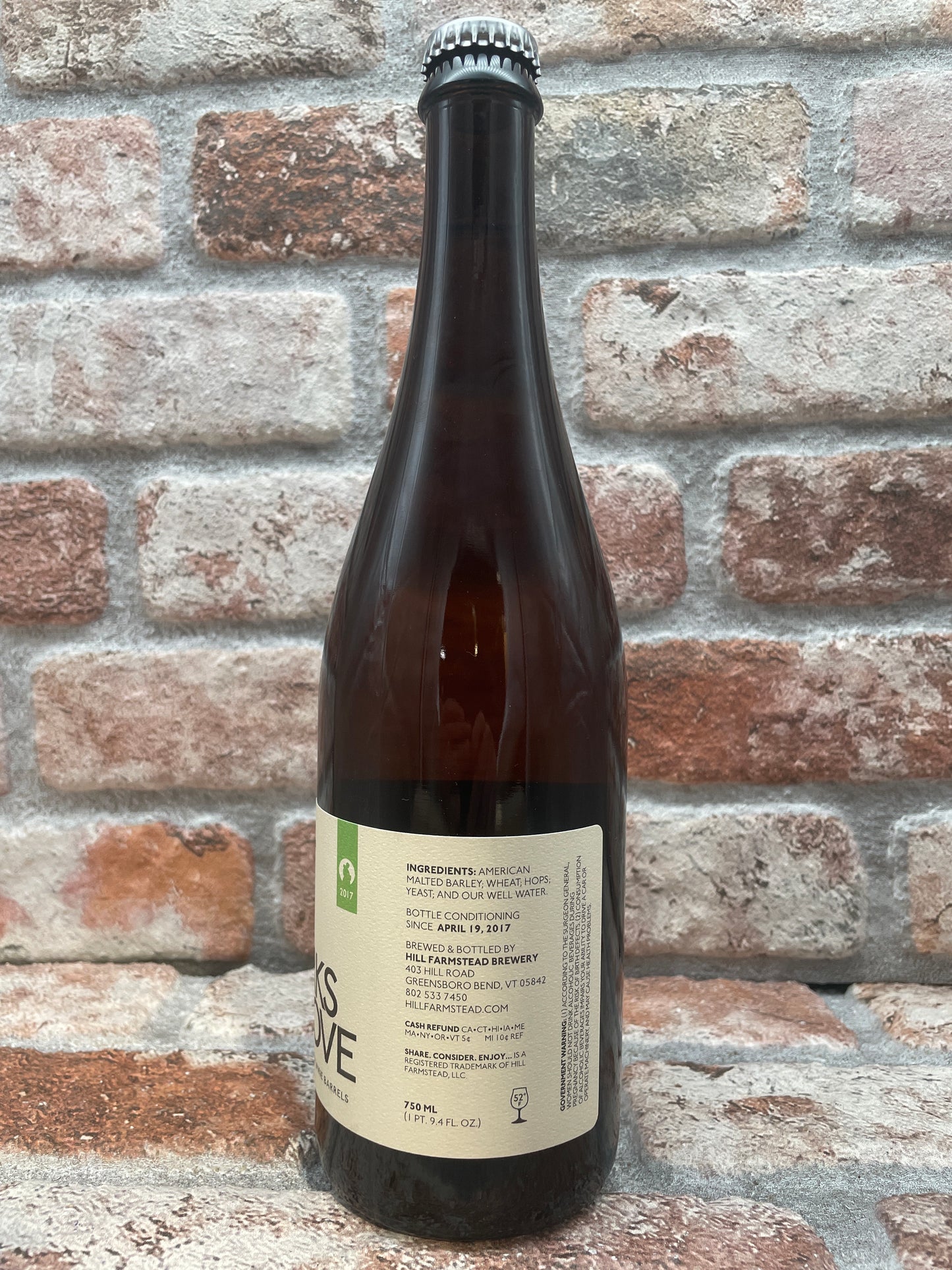 Hill Farmstead Works of Love: Monk's Cafe 2017 Saison Ale – 75 cl