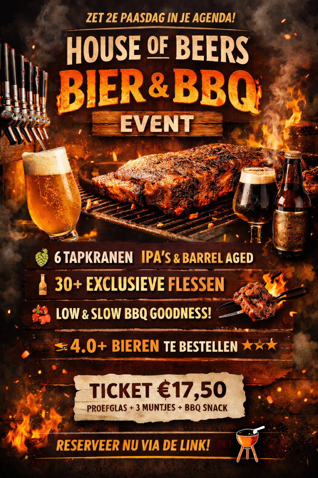 2e Paasdag House of Beers Bier & BBQ Evenement