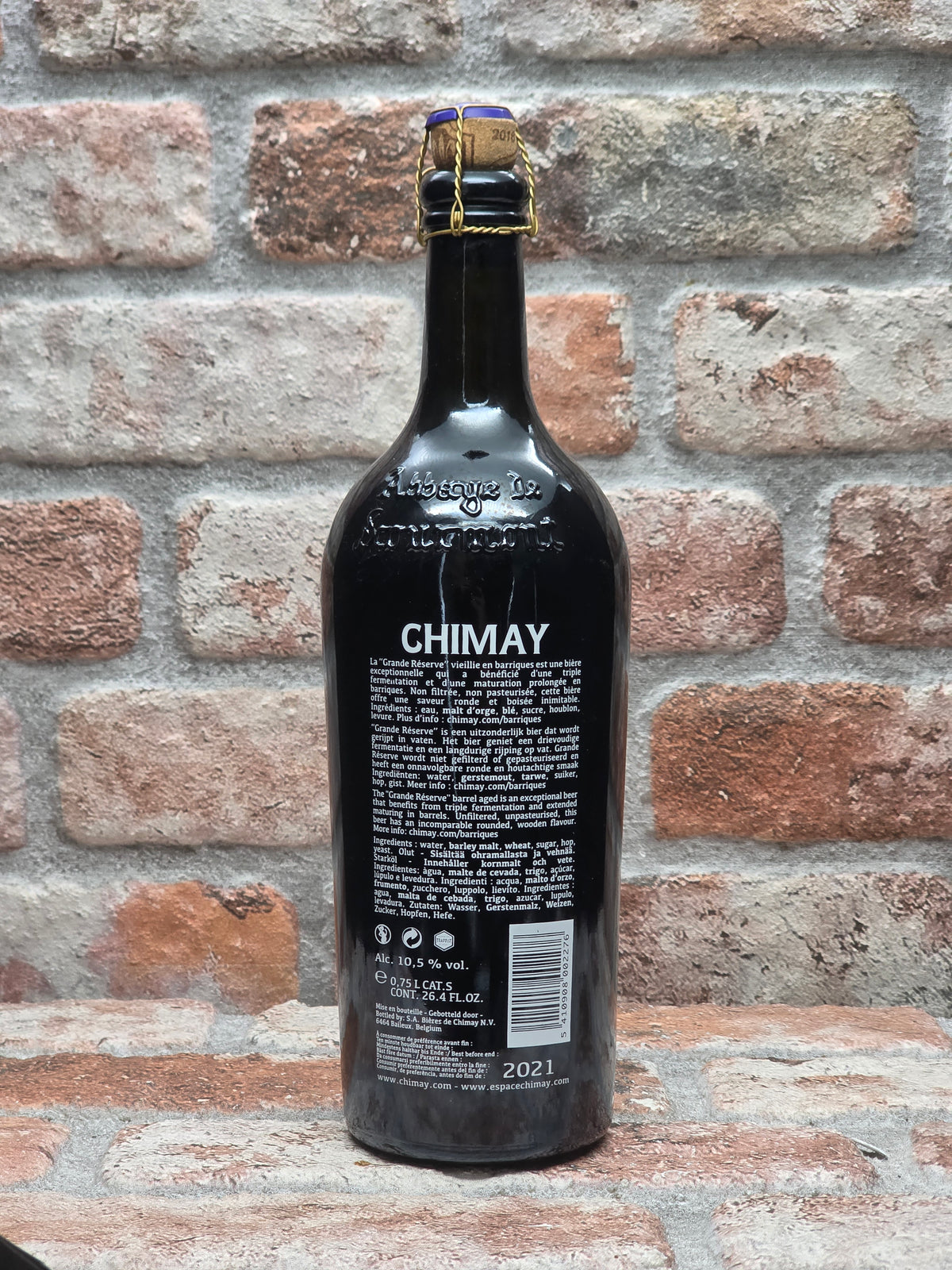 Chimay Grande Réserve Vieillie en Barriques - Cognac (15/03/2016) Quadrupel - 75 CL