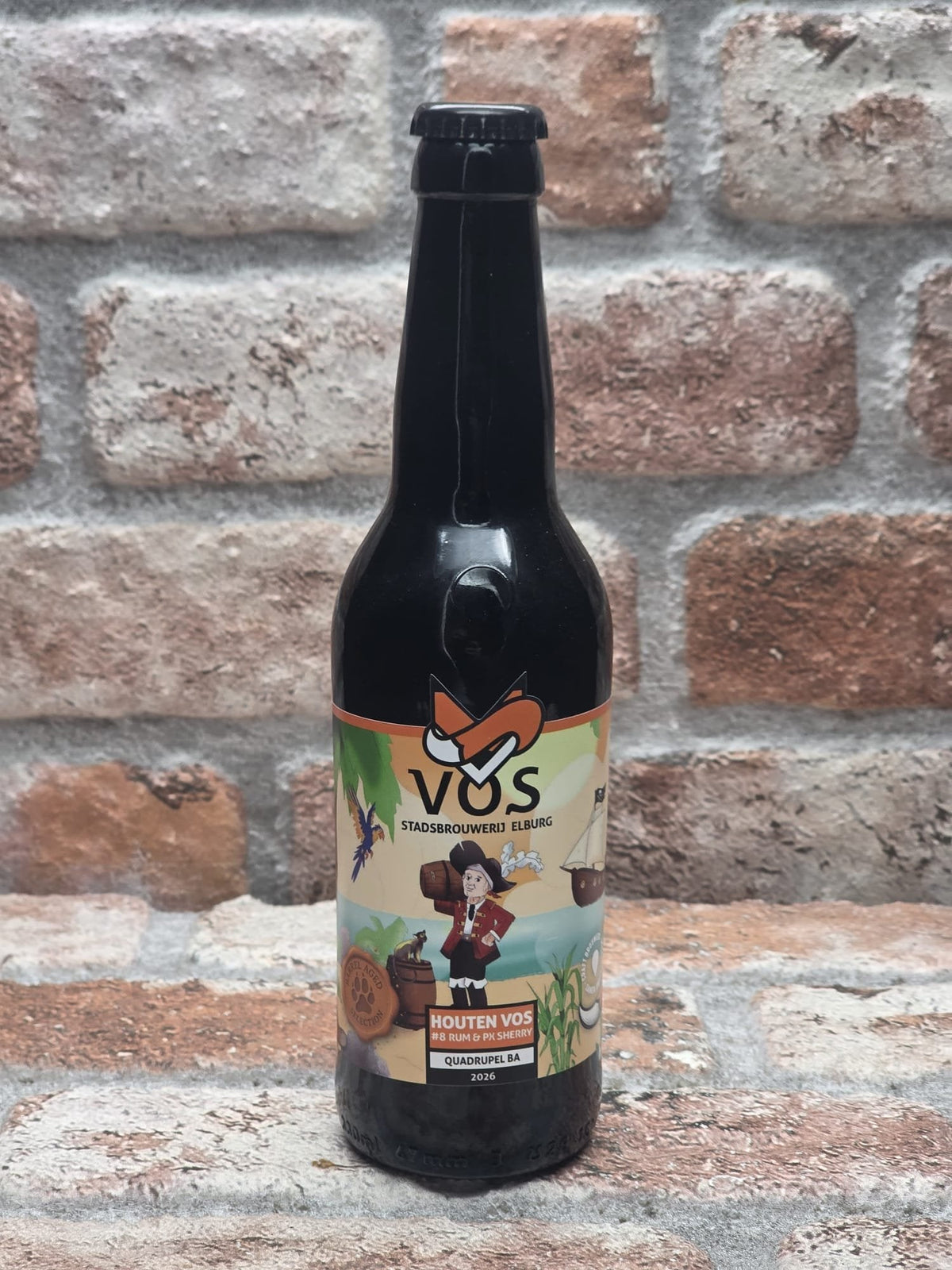 Stadsbrouwerij Vos - Elburg Houten Vos (Barrel Aged) #8 - Quadrupel BA Rum & PX Sherry - 33 CL