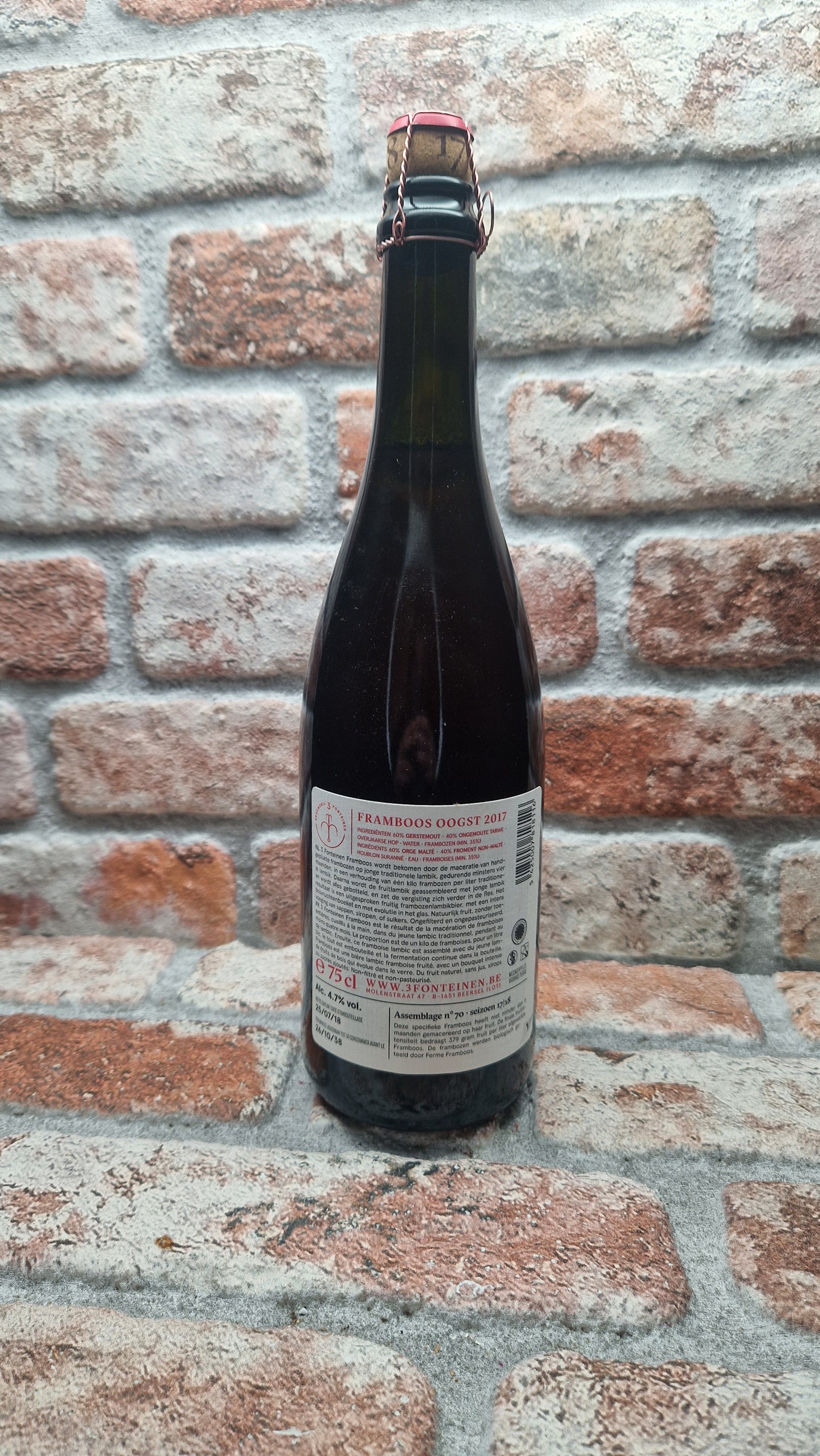 3 Fonteinen Framboos Oogst (Season 17/18) 2017 Lambiek/Geuze - 75 CL