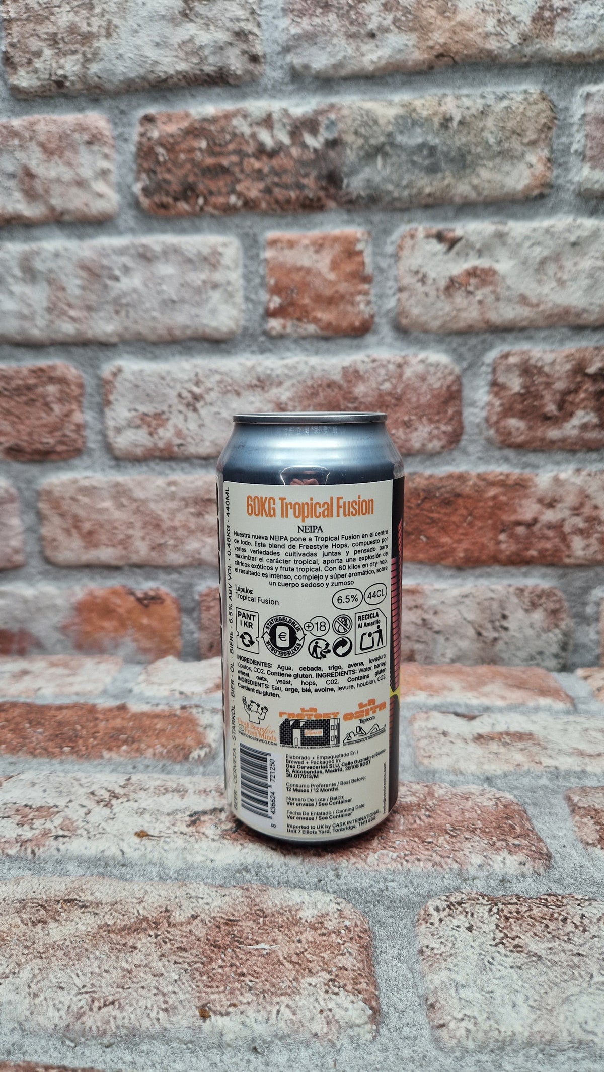 Oso Brew Co 60KG Tropical Fusion IPA - 44 CL