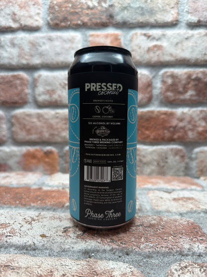 Phase Three Brewing Pressed - Coconut Porter - 47.3 CL (1 pint)