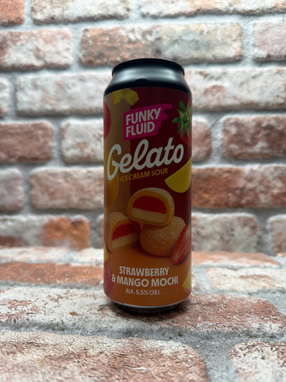 Funky Fluid Gelato: Strawberry & Mango Mochi Sour - 50 CL