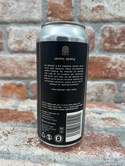 Factory Joyful People (Kokosnuss &amp; Mandeln) Stout – 44 cl