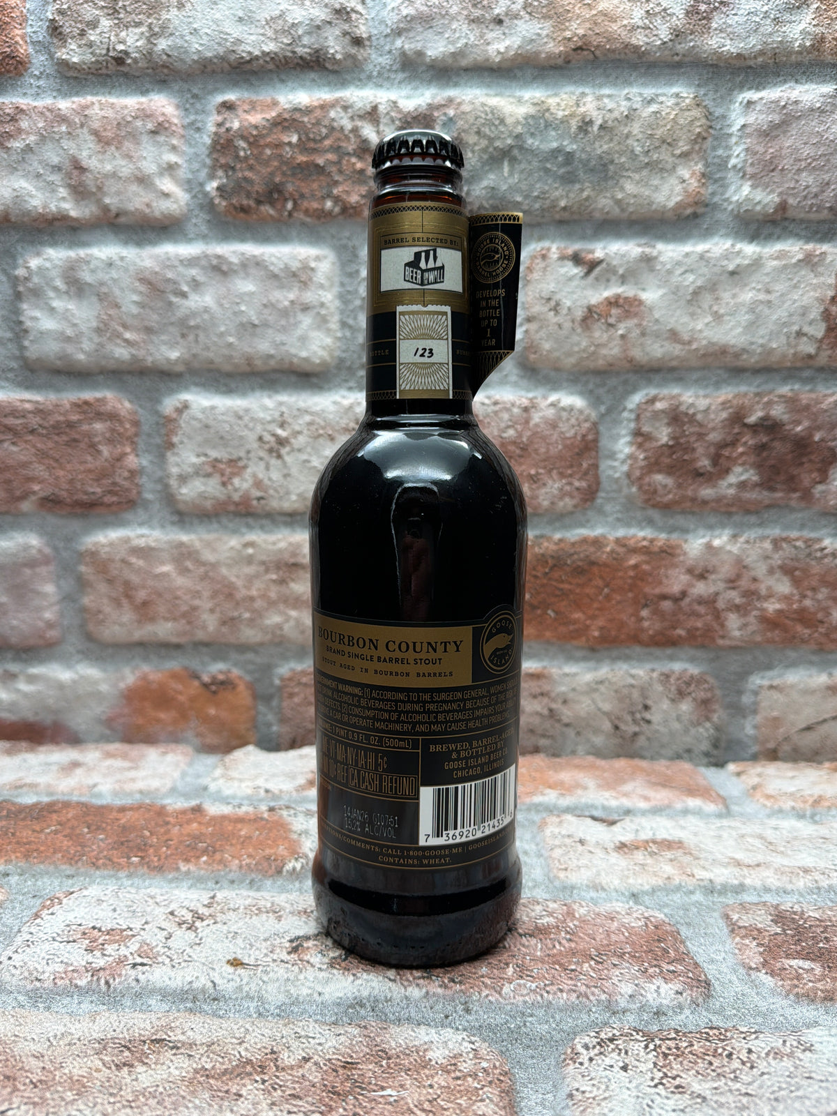 Goose Island Beer Co. Bourbon County Brand Stout Single Barrel - Beer On the Wall Pick - 50 CL