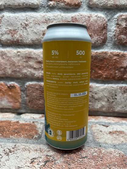Magic Road Wonders - Ananas, Banane &amp; Kokoscreme Sour - 50 CL