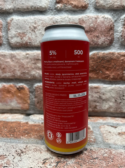 Magic Road Wonders - Himbeer-, Bananen- und Kokoscreme-Sauer - 50 cl