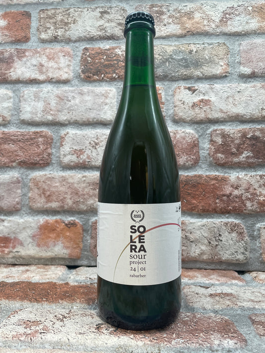 Brouwerij halbiert Tamme Solera Sour Project 24 | 01 Rhabarber Wild Ale – 75 CL