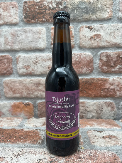 Berghoeve Tsjuster Barrel Blend _ Pedro Ximénez / Heaven Hill Black IPA - 33 CL