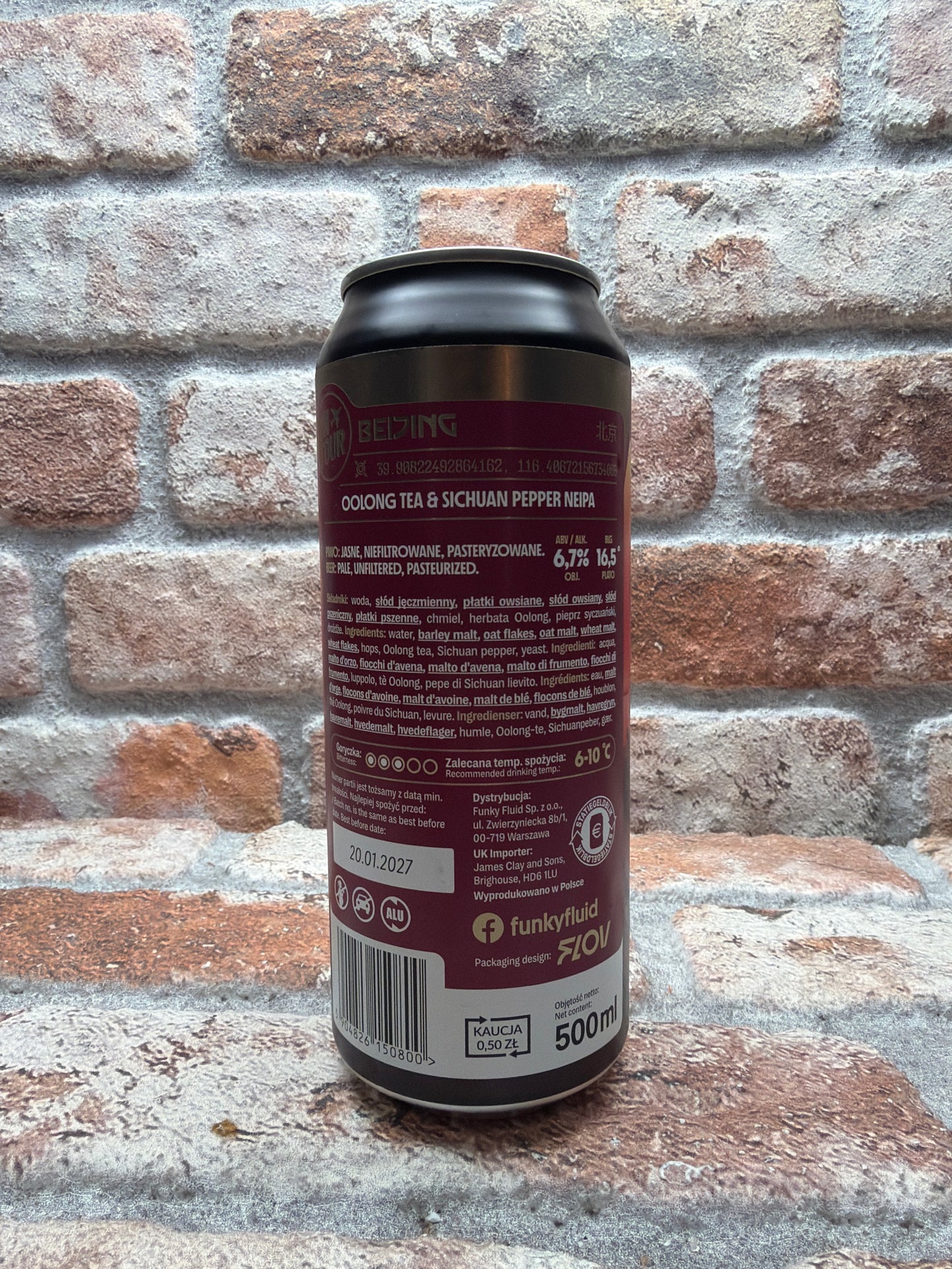 Funky Fluid Funky On Tour: Beijing IPA - 44 CL