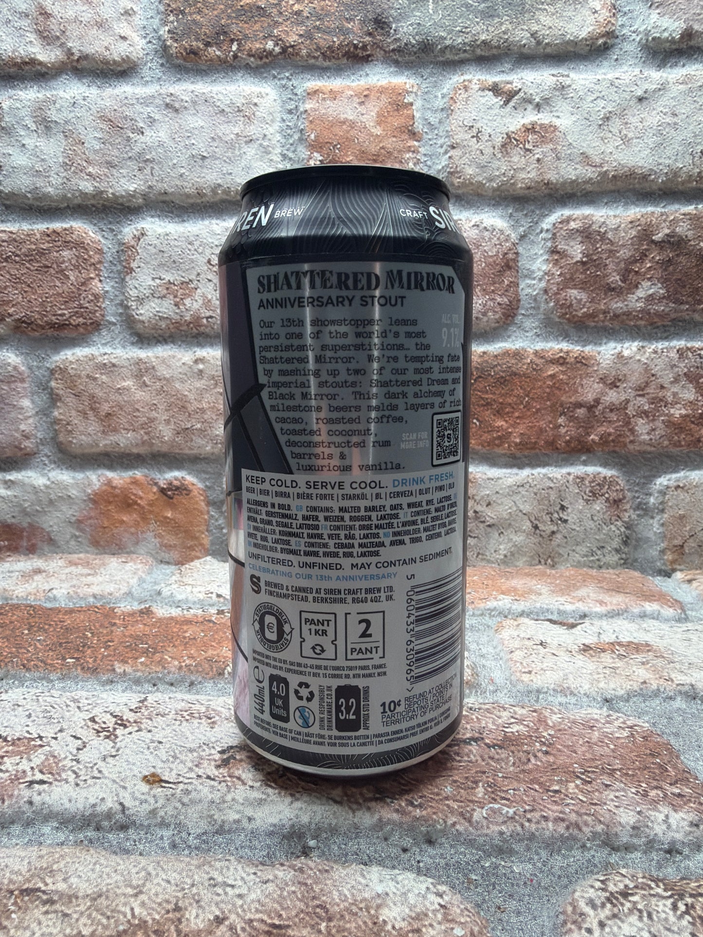 Siren Craft Brew Shattered Mirror Stout – 44 CL