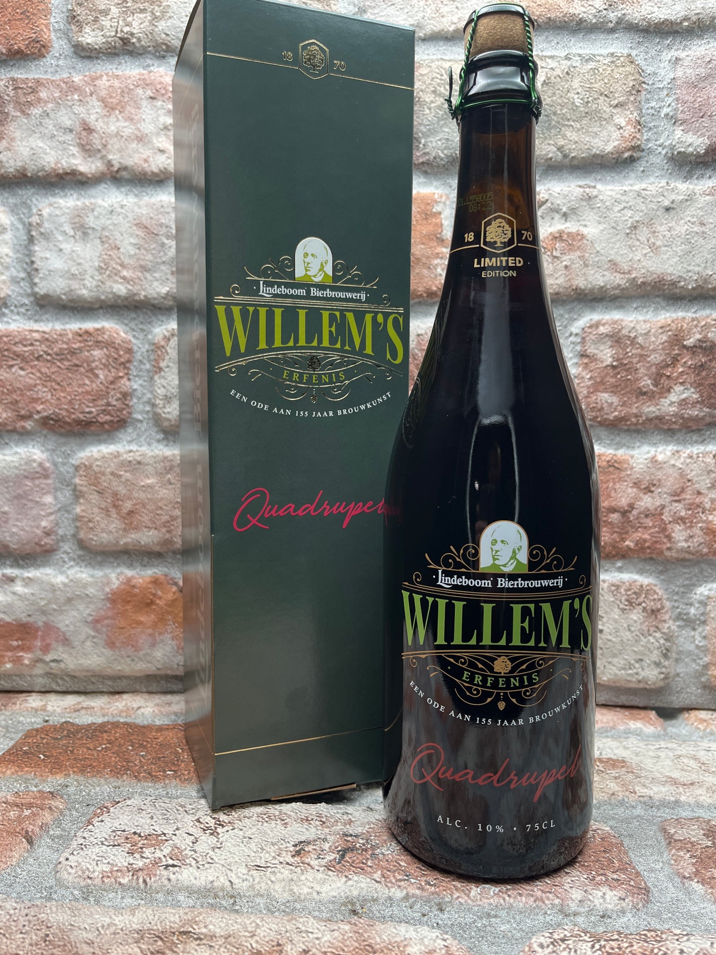 Lindeboom Willem's Erfenis: Quadrupel Geschenkverpakking Quadrupel - 75 CL