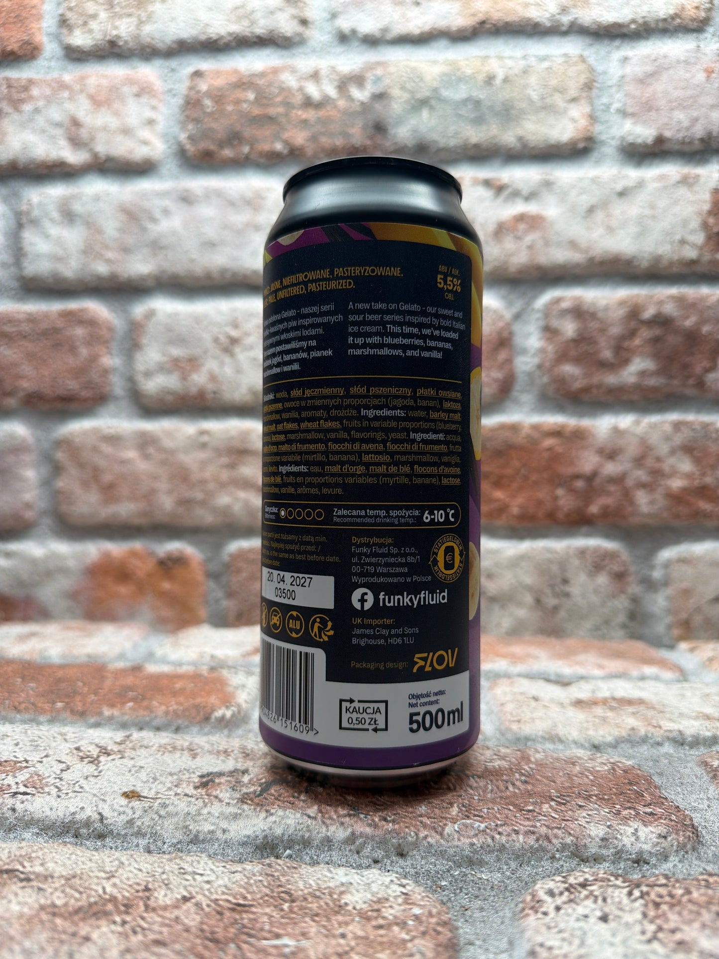 Funky Fluid Gelato: Purple Fluff 2025 Sour - 50 CL