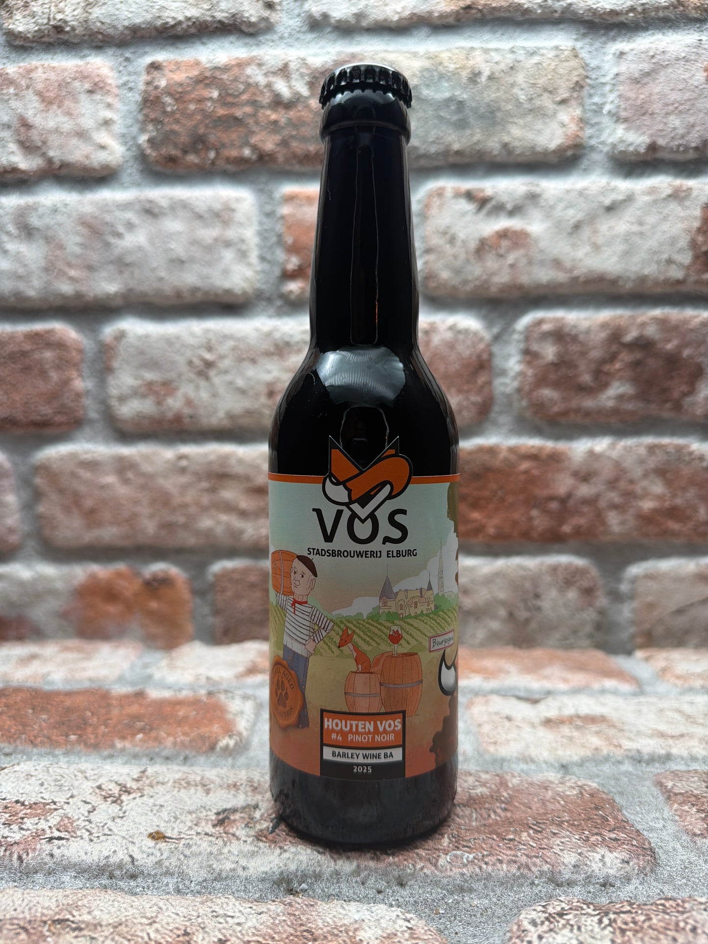 City Brewery Vos Houten Vos (Fassgereift) Nr. 4 – Pinot Noir Barleywine – 33 cl