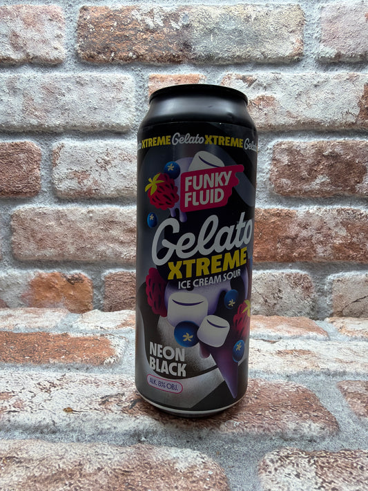 Funky Fluid Gelato Extreme: Neon Black Sour - 44 cl