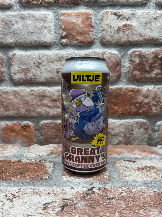 Uiltje Brewing Company Great Granny's Cozy Coffee Cocktail Bock – 44 cl