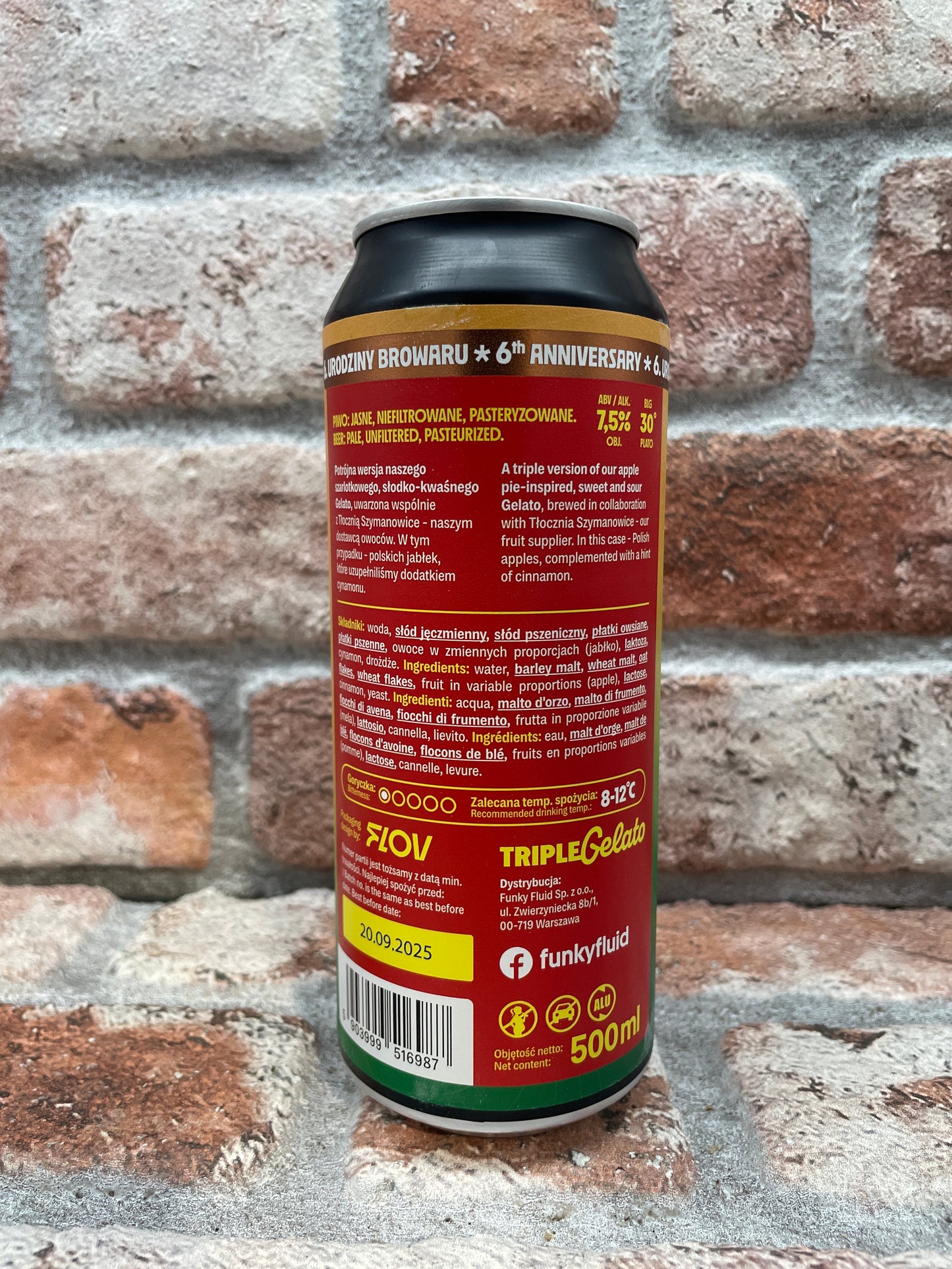 Funky Fluid Triple Gelato: Szarlotka Sour – 44 CL