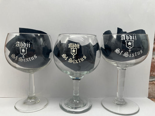 Westvleteren Set mit 3 Gläsern im Stil der 70er/80er Jahre – 33 CL
