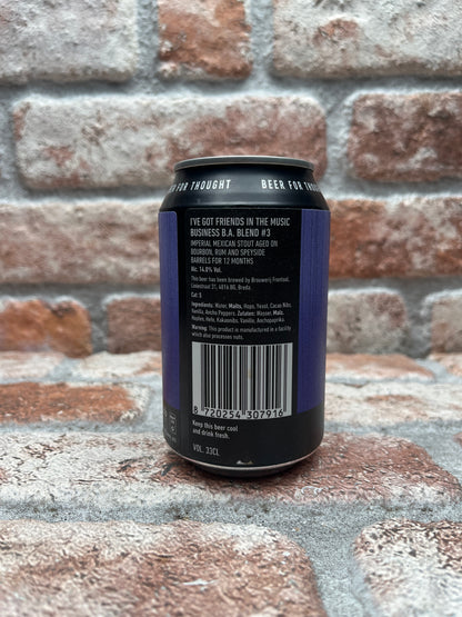 Frontal I've Got Friends In The Music Business BA Blend #3 2021 Stout - 33 CL