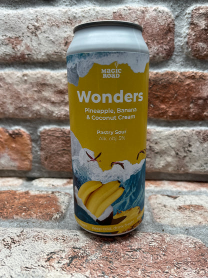 Magic Road Wonders - Ananas, Banane &amp; Kokoscreme Sour - 50 CL